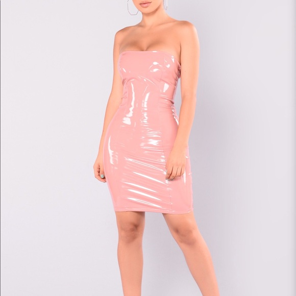 vinyl dress fashion nova